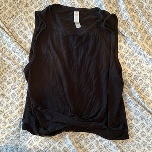 Alo Yoga black twist front tank - medium